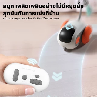 ของเล่นสัตว์เลี้ยง แมว ขนนกไฟฟ้า รถของเล่นแมว อัตโนมัติ ชาร์จ USB พร้อมรีโมตคอนโทรล