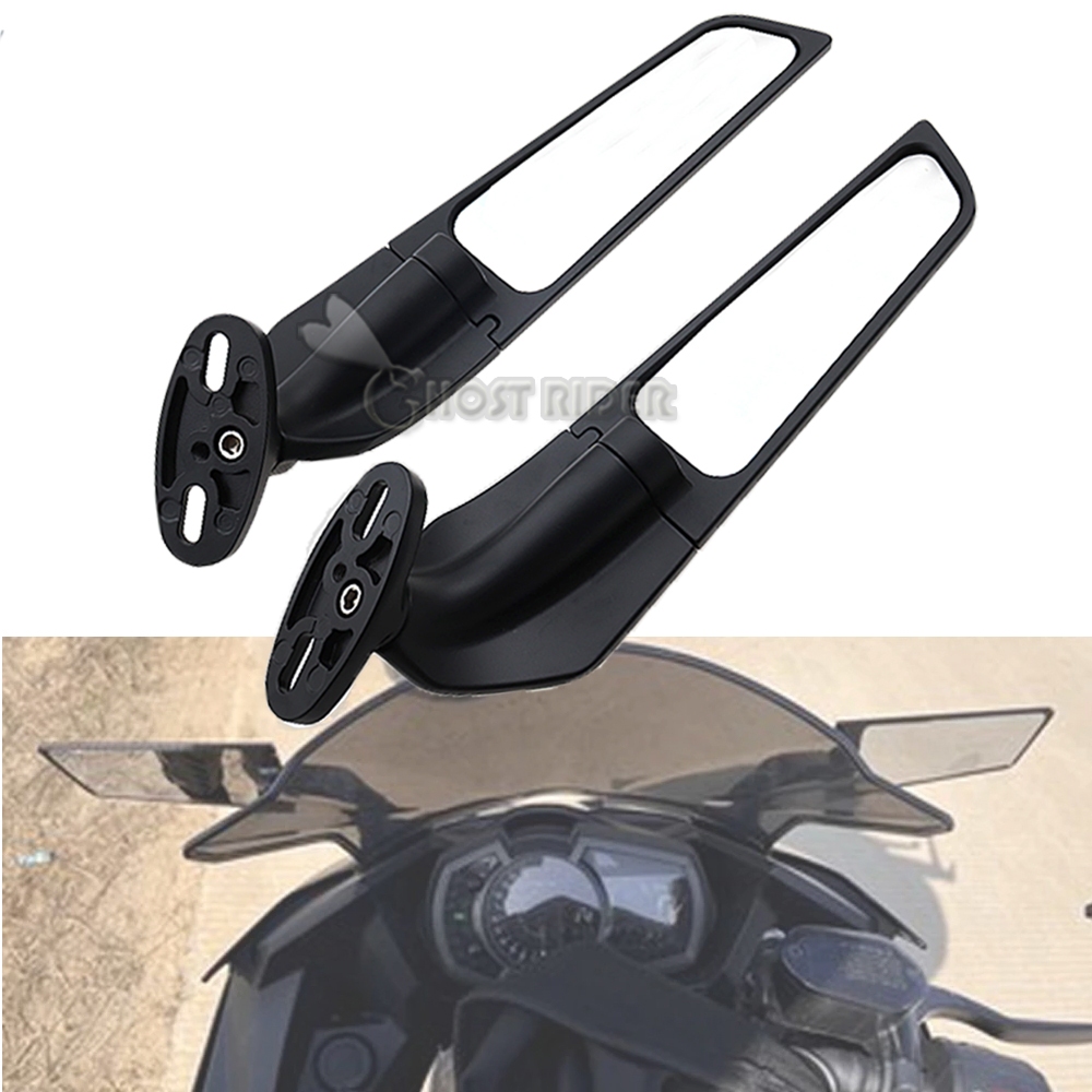 สําหรับ YAMAHA R15M R25 R3 R1 Winglet ด้านข้างกระจกรถจักรยานยนต์ Wind Wing หมุนกระจกมองหลังปรับ