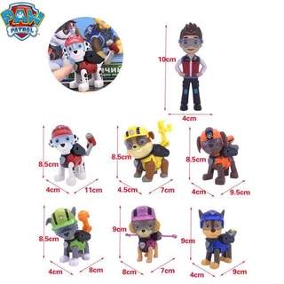 ชุดสุนัขแปลงร่าง Paw Patrol 7 ตัว พร้อมกระเป๋า เปลี่ยนร่างได้ ยิงดีดได้
