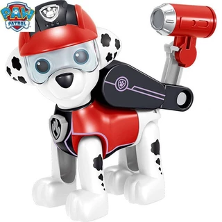 ชุดสุนัขแปลงร่าง Paw Patrol 7 ตัว พร้อมกระเป๋า เปลี่ยนร่างได้ ยิงดีดได้