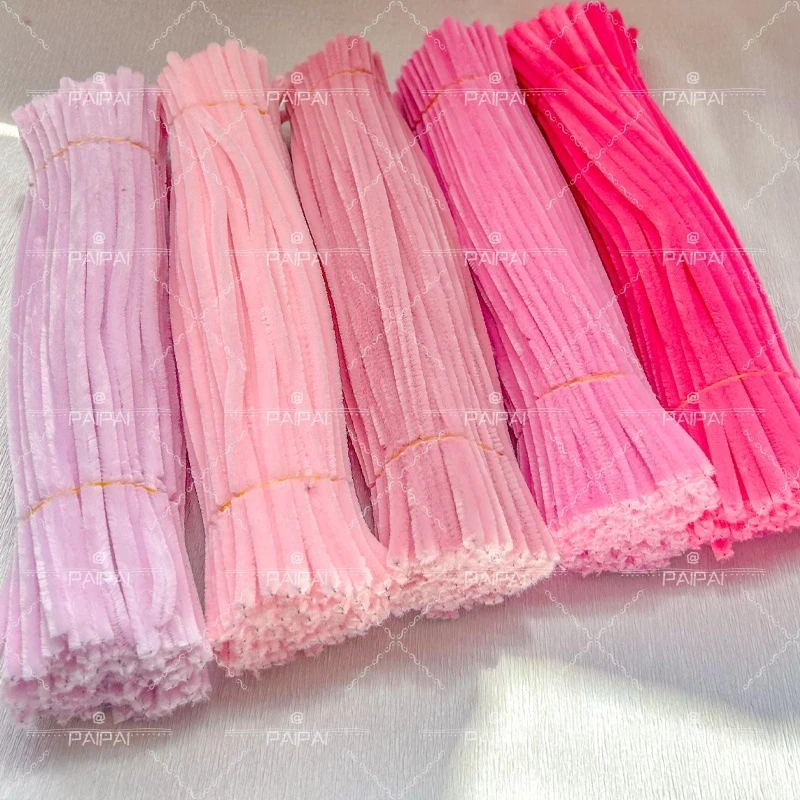 (100pcs) สินค้าพร้อมส่ง ลวดกำมะหยี่ DIY แยกสี สร้างสรรค์งานประดิษฐ์ต่างๆ สำหรับงานฝีมือ สีสันสดใส สินค้าขายดี thumbnail 4
