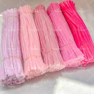 (100pcs) สินค้าพร้อมส่ง ลวดกำมะหยี่ DIY แยกสี สร้างสรรค์งานประดิษฐ์ต่างๆ สำหรับงานฝีมือ สีสันสดใส สินค้าขายดี