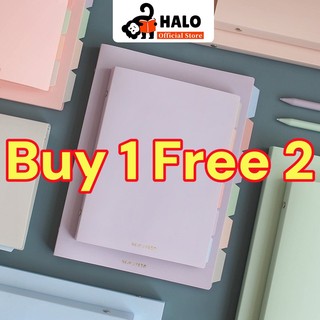 【Free Refill+Separator】A5/B5 Soft Pastel Color Binder Notebook Refillable with Pastel Index 60page