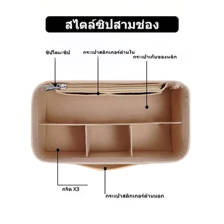 For Rally Loop Bag อินเนอร์ใส่ซับ กระเป๋าถือ Shaper & กระเป๋าเก็บของมีซิป Felt Bag Organizer