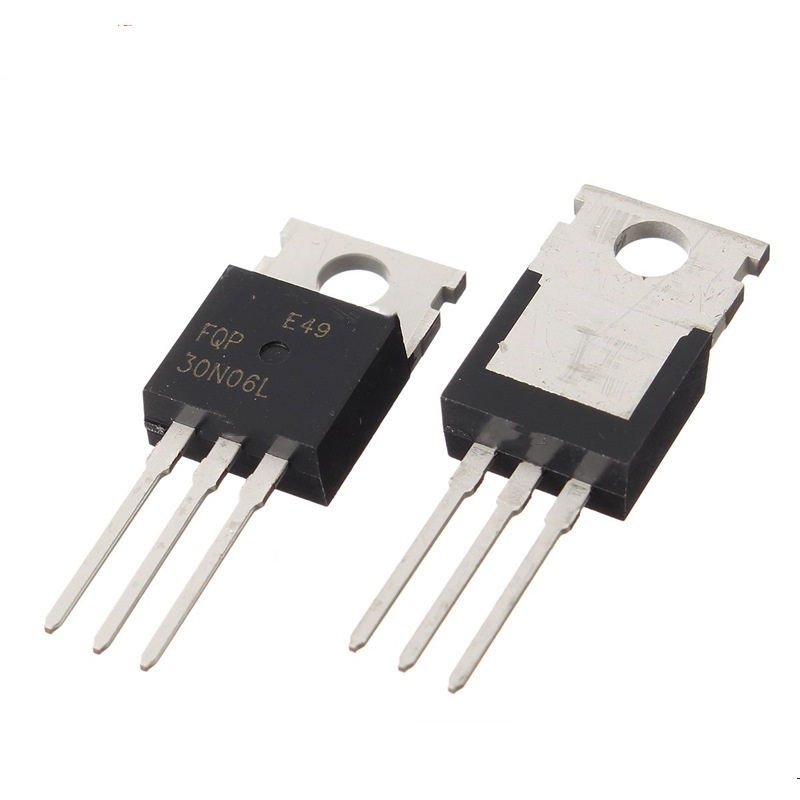 ชิป FQP30N06L Field Effect Tube In-Line TO-220 N Channel 60V 30A