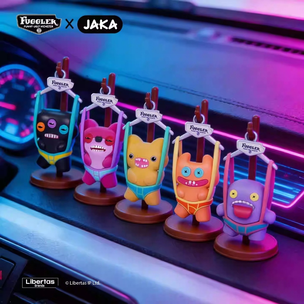 Fuggler + JAKA Mystery Box อย่างเป็นทางการของแท้ฟันมอนสเตอร์รถตกแต่ง Fuggler ฟันน่ารักมอนสเตอร์น่าเกลียดของเล่นเด็กเดสก์ท็อปตกแต่ง - รูปที่ 2