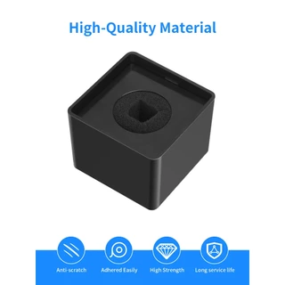 Square Cubic Microphone Flag Station - สําหรับ DJI Mic 1/2, Rode Wireless GO/GO II/ME/PRO Handle ไมโครโฟนสัมภาษณ์ไร้สาย, ธงไมโครโฟน ABS, อุปกรณ์เสริมไมโครโฟน