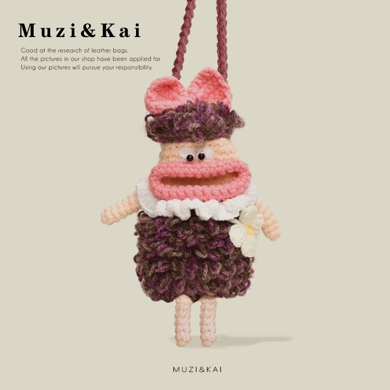 กระเป๋าโทรศัพท์มือถือสไตล์เม신เจอร์ การ์ตูนน่ารัก จาก MuziKai