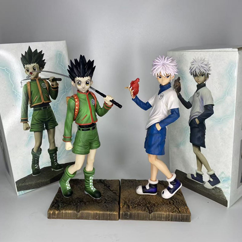 26 ซม.Hunter x Hunter Gon Freecss อะนิเมะรูป Killua Zoldyck Action Figure Alluka Zoldyck/Kurapika/Hi