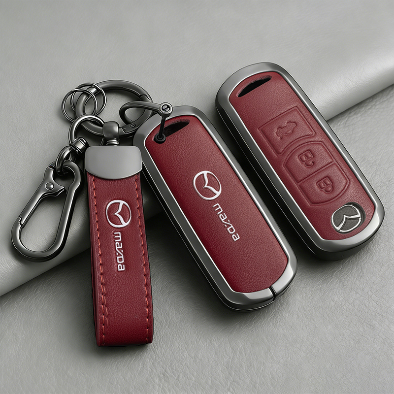 Mazda เคสกุญแจรีโมทรถยนต์ สําหรับ Mazda 2 Mazda 3 Mazda 4 6 CX3 CX4 CX5 CX9 ของแต่งรถยนต์ พวงกุญแจ
