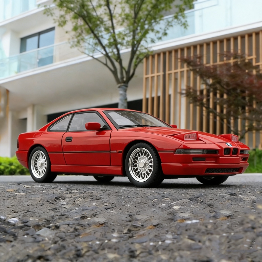 1:24 BMW 850CSi E31 โลหะผสมรถขนาดเล็กDiecastโลหะรุ่นรถSound & Lightจําลองคอลเลกชันของเล่นเด็กรถ