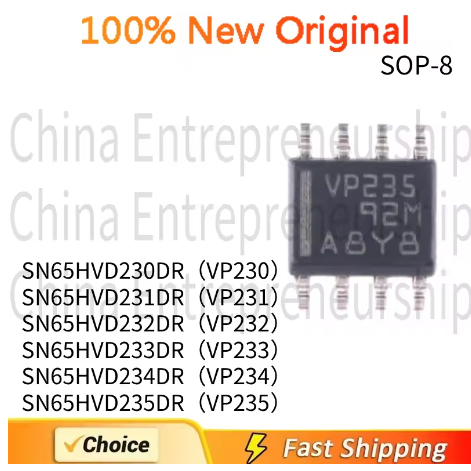 5PCS SOP-8 SN65HVD230DR VP230 SN65HVD231DR VP231 SN65HVD232DR VP232 SN65HVD233DR VP233 SN65HVD234 SN