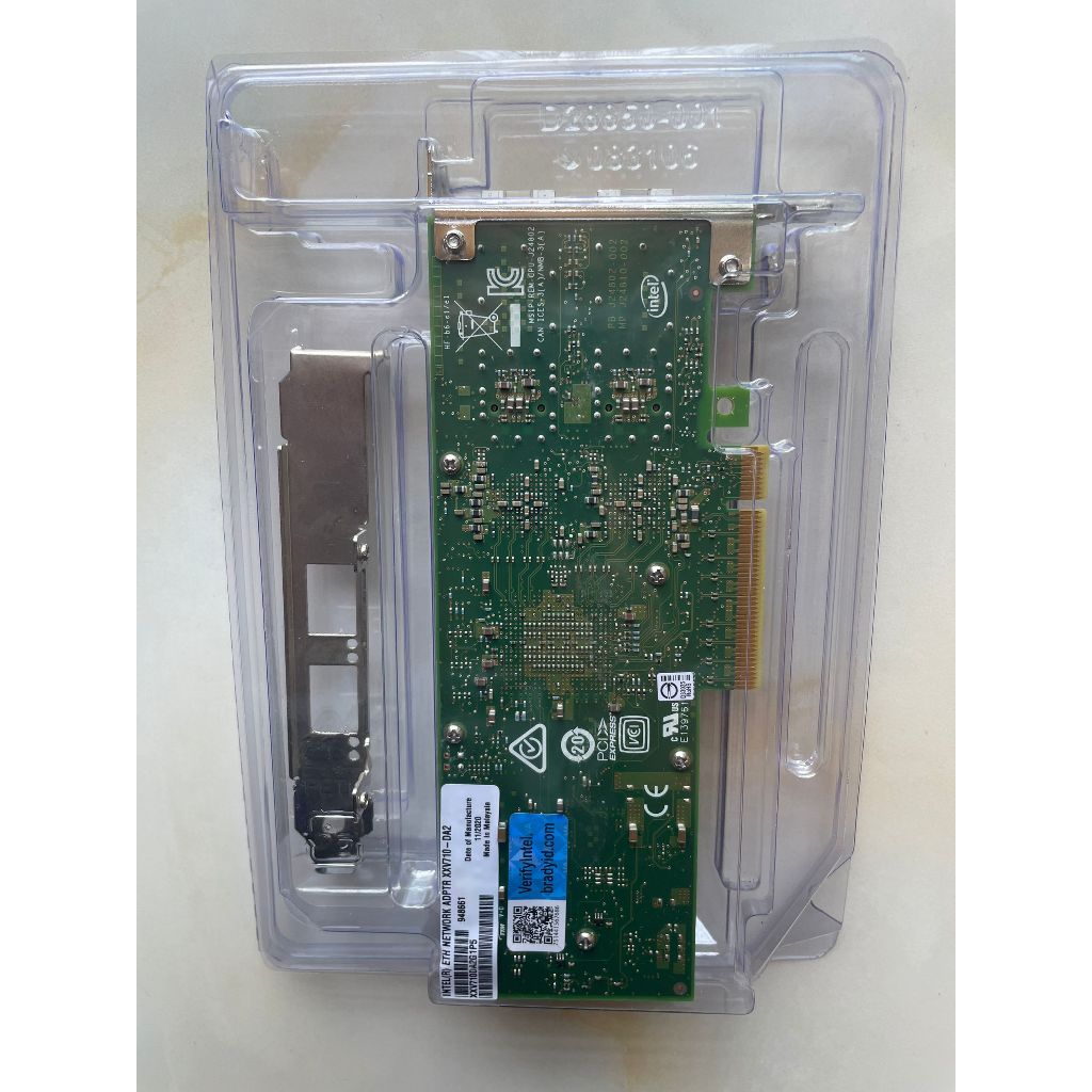 [คลังสินค้าพร้อม] intel Original XXV710-DA2 รุ่น DELL SFP+10/25G การ์ดเครือข่ายไฟเบอร์ออปติกเซิร์ฟเว