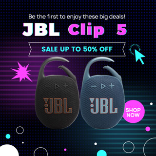 JBL CLIP 5 ลำโพง Bluetooth แบบพกพา เสียงเบสแน่นคมชัด