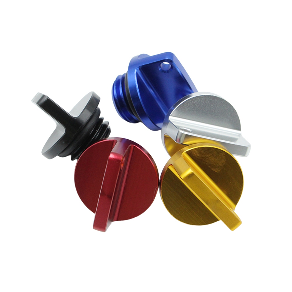 Universal รถจักรยานยนต์ CNC เครื่องยนต์น้ํามันสกรูฝาครอบปลั๊ก M20x2.5 มม.สําหรับ Yamaha YZ65 YZ80 YZ