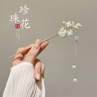 กิ๊บติดผมหญิงใหม่สไตล์จีน Niche High-End พู่โบราณขั้นตอนเขย่า Hanfu Headdress Retro Hairpin