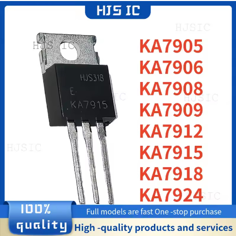 1-5PCS ใหม่ KA7905 KA7906 KA7908 KA7909 KA7912 KA7915 KA7918 KA7924 TO-220 สามสัญญาณแรงดันไฟฟ้าหลอด