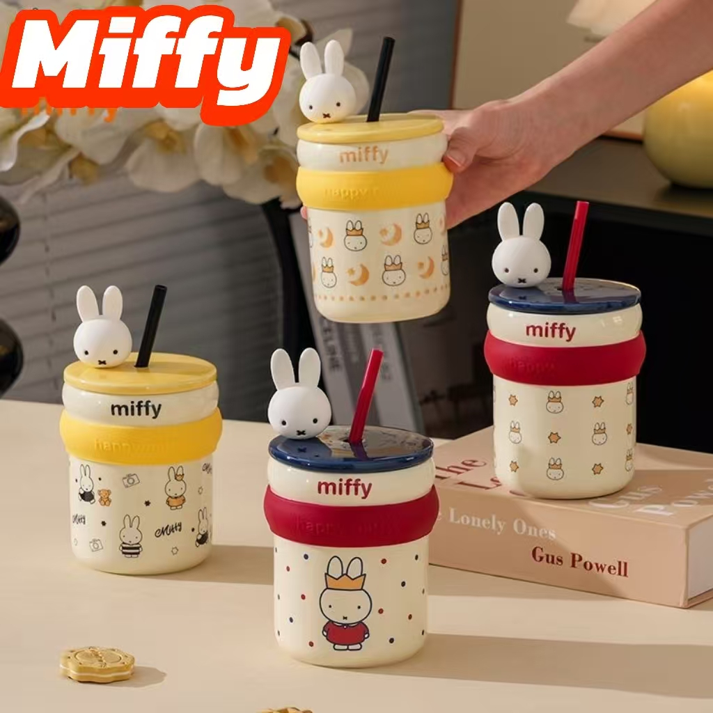ส่งจากไทย🚚Miffy แก้วกาแฟ มัทฉะ ถ้วยมัทฉะ แก้วน้ำ แก้วการ์ตูน ตกแต่งคาเฟ่ ถ้วยเซรามิก ริเริ่มความคิด