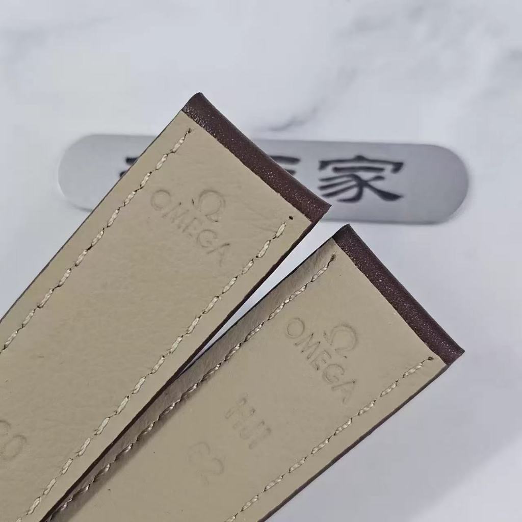 สายนาฬิกาหนังแท้สําหรับ Omega Seamaster 300/150, Speedmaster Moonwatch, De Ville, Heritage Series – 20mm 21mm 22mm – สายรัดทดแทนระดับพรีเมียม - รูปที่ 4