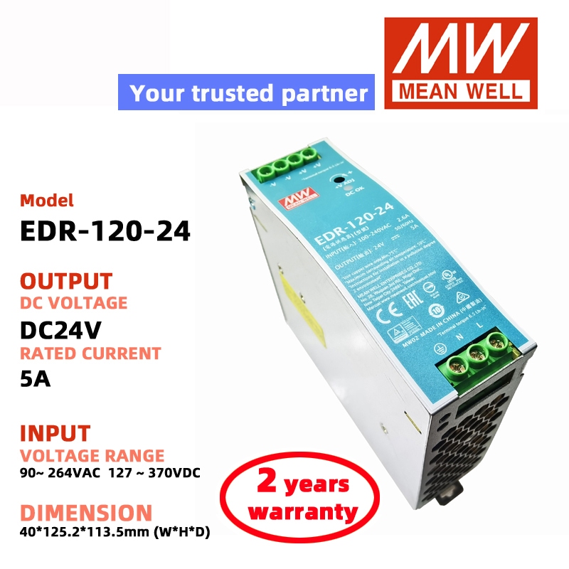 MEAN WELL EDR-75 EDR-120 EDR-150 DC12V DC24V Switching Power Supply Meanwell DC power