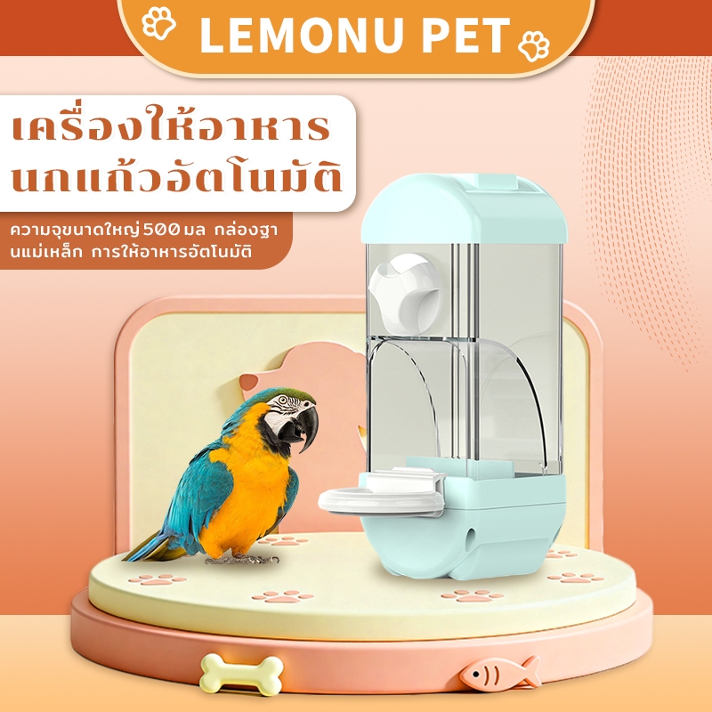 เครื่องป้อนนกแก้ว เครื่องป้อนนกความจุขนาดใหญ่เครื่องป้อนนกอัตโนมัติเครื่อง ประเภทแขวน
