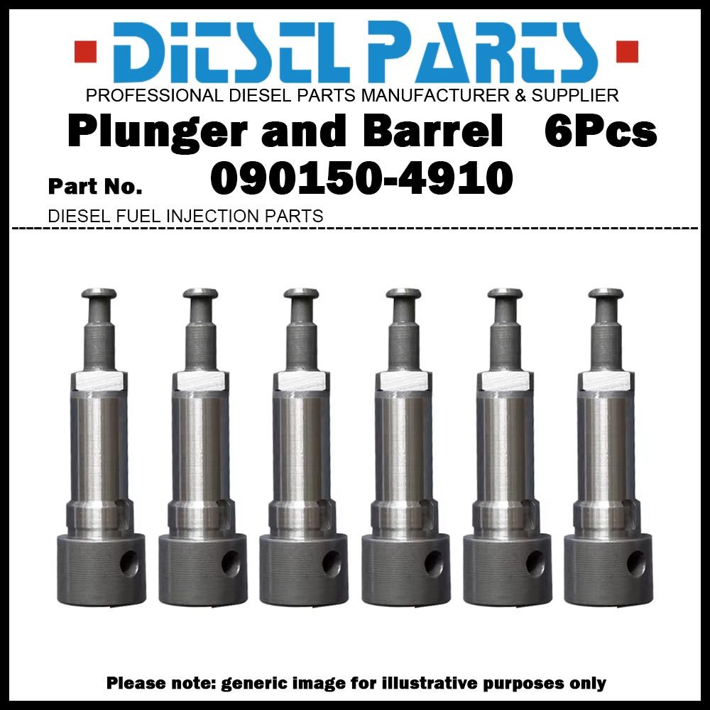 ลูกสูบ 6 ชิ้น 4910 ลูกสูบและประกอบถัง 090150-4910 ME728903 สําหรับ MITSUBISHI Fuso 6D14 / Aero Ace /