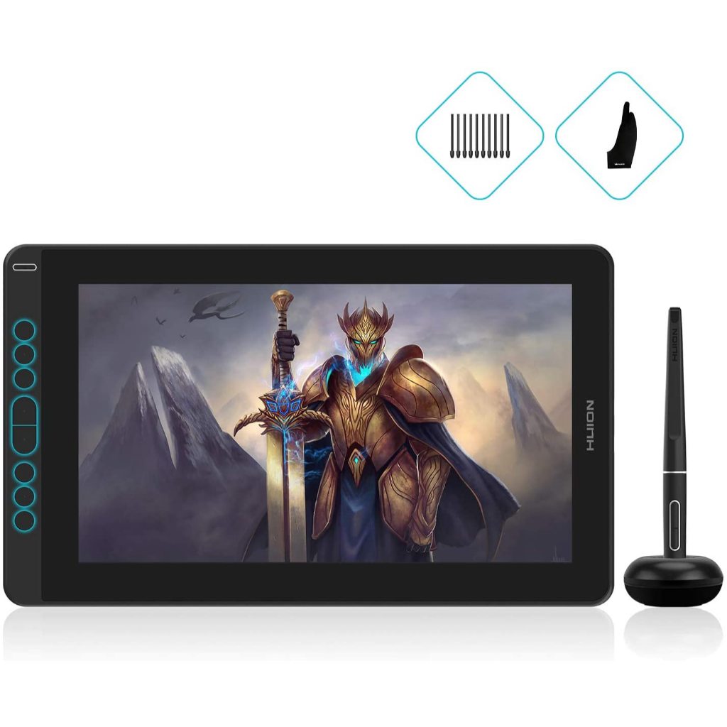 HUION KAMVAS 13 จอวาดภาพ 13 นิ้ว สี sRGB 120% ปากกาจับการเอียง พร้อมคีย์ลัด 8 ปุ่ม