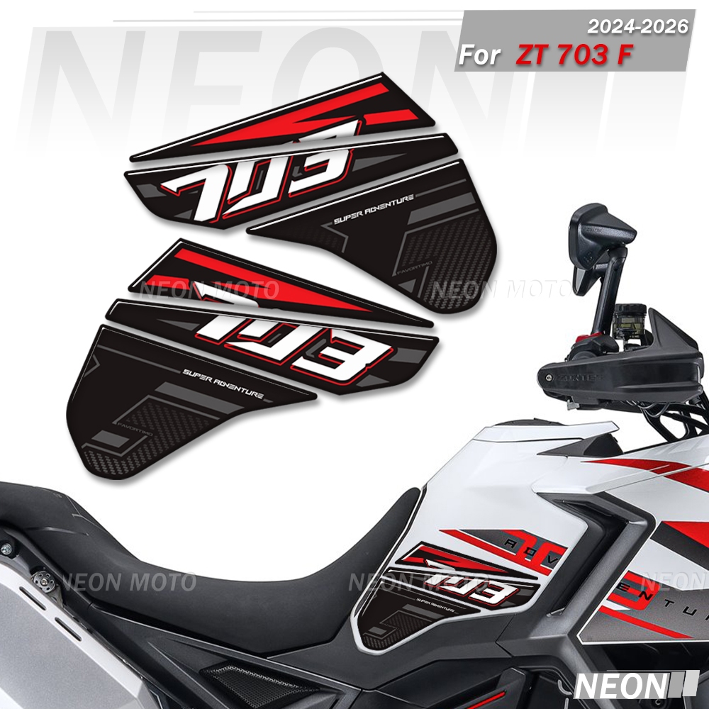 สําหรับ Zontes ZT703-F ZT-703F ZT 703F 703 F ผจญภัยจักรยานถัง Pad ด้านหน้า Fender Headstock สติกเกอร
