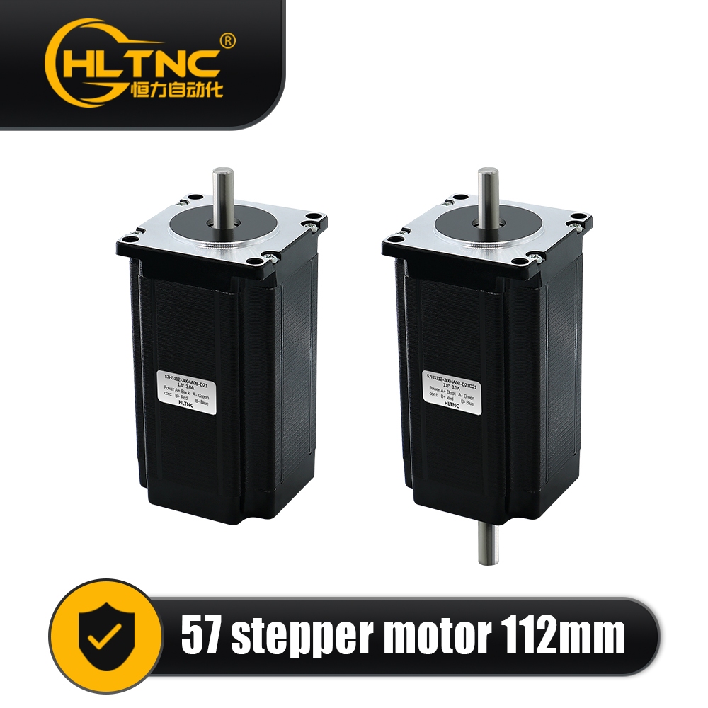 Nema 23 Stepper มอเตอร์ 3.0N.m 57HS112 มม.425ozin Dual เพลา 6.35/8 มม.เพลาเดี่ยว 6.35 มม./8 มม. 3.0A