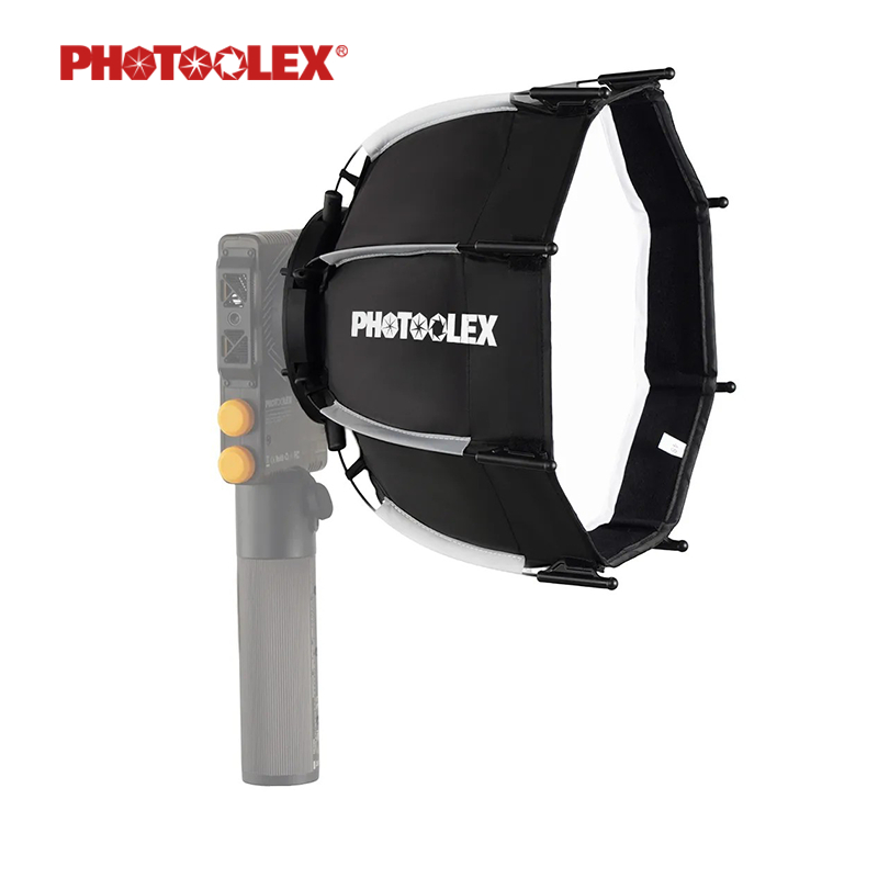 PHOTOOLEX Q100C Bowens Mount Photography Accessory Kit - Softbox Adapter Ring Deep Parabolic Octagon