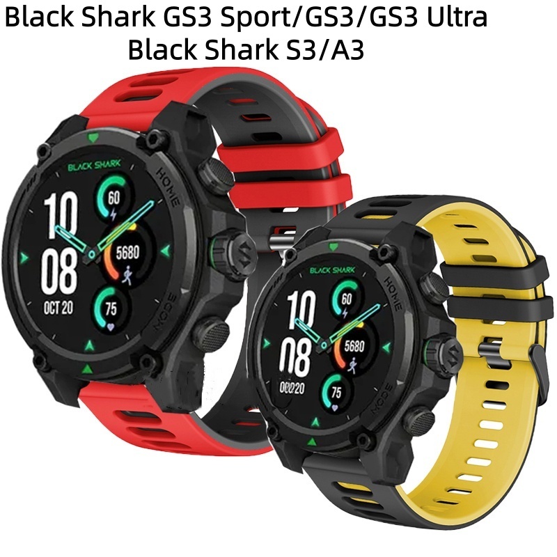 สายนาฬิกาซิลิโคนสําหรับ Black Shark GS3/GS3 Ultra สายนาฬิกา Black Shark S3 สายนาฬิกา Black Shark A3