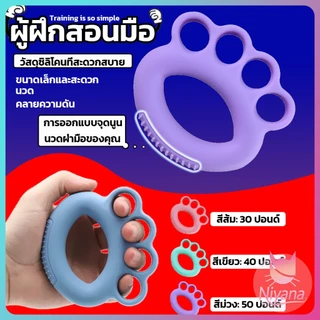 NY ยางซิลิโคนบริหารมือแบบสวมนิ้ว ยางรัดมือบีบออกกำลังกาย ป้องกันนิ้วชา นิ้วล็อค จากการทำงานนานๆ (Hand Gripper)