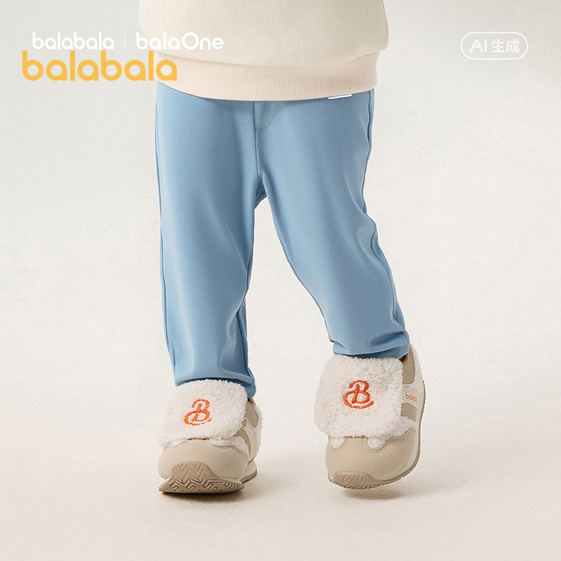Balabala เด็กกางเกงขายาวเด็กฐาน Legging กางเกงสาว 2026 ฤดูใบไม้ผลิฤดูใบไม้ร่วงใหม่ยืดหยุ่นอเนกประสงค์