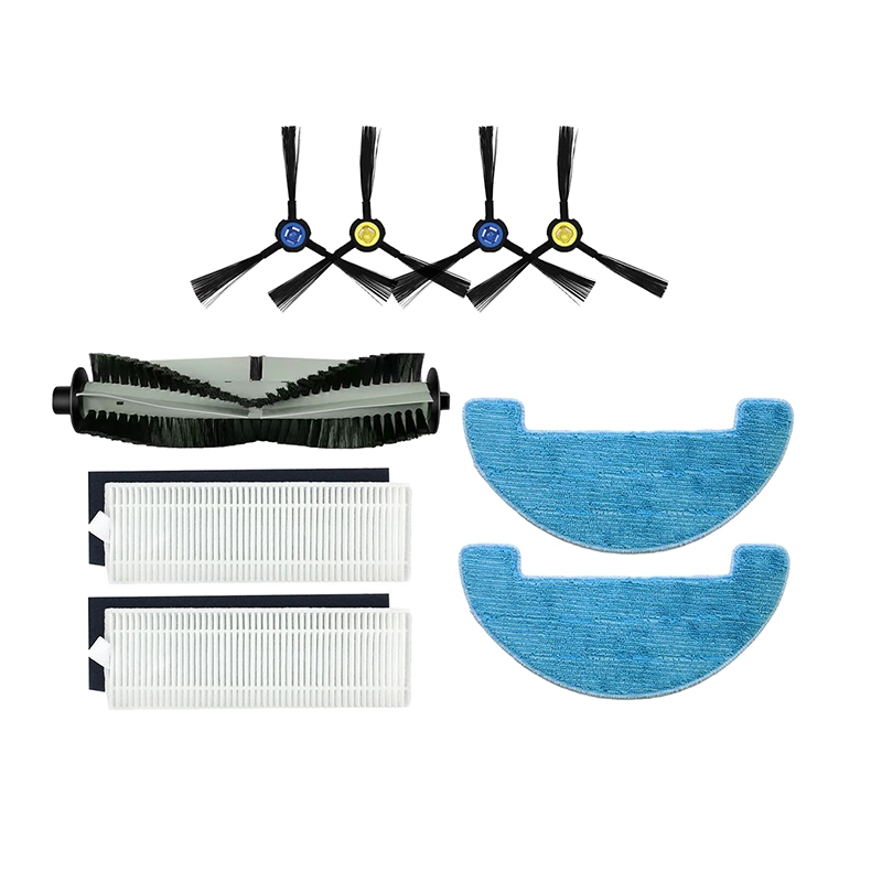 หุ่นยนต์เครื่องดูดฝุ่นแปรงหลัก/แปรงด้านข้าง/กรอง/ผ้าซับเข้ากันได้กับ ilife A7 A9S