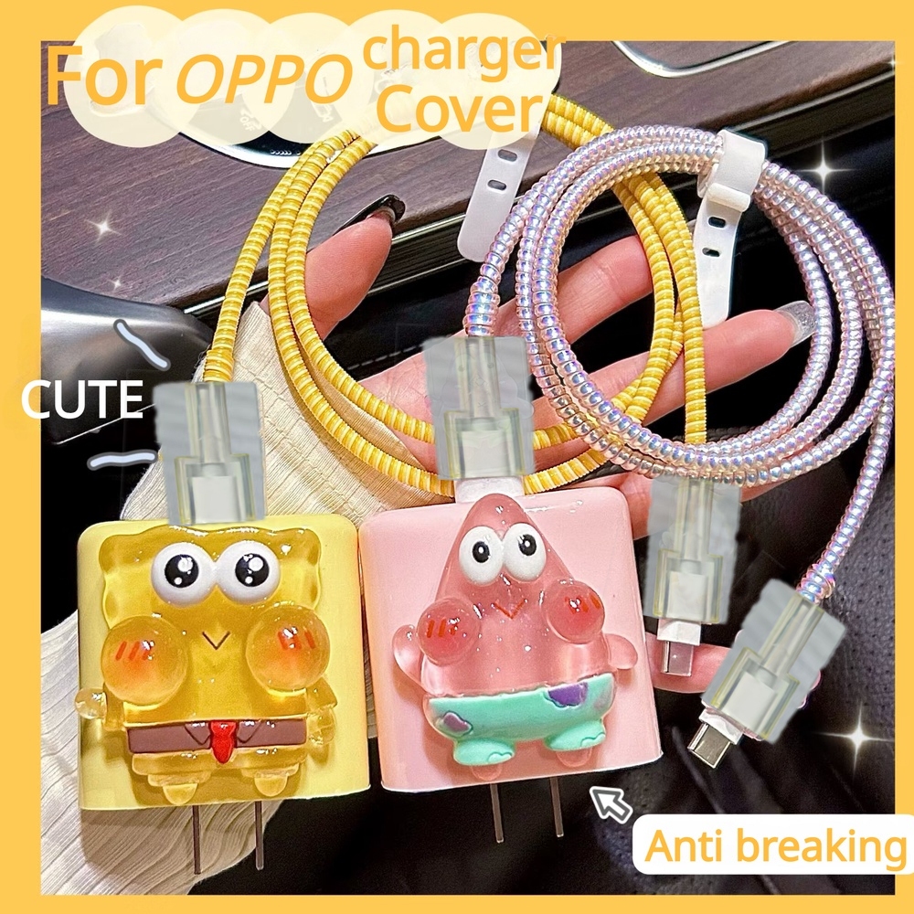 เคส TPU นิ่ม กันแตก ลายการ์ตูนน่ารัก สําหรับ OPPO 65W 67W 80W 100W Android Type C 18W 20W
