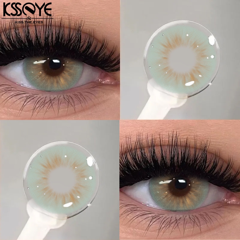 คอนแทคเลนส์สี KSSEYE Molly series 1 คู่ Natural Iris Shaped Eyes พร้อมเลนส์ฟรี