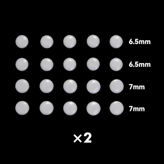 Esports Tiger Universal DIY Dots ICE V2 Rounded Curved Edges Mouse Feet Skates สําหรับเมาส์สําหรับเล