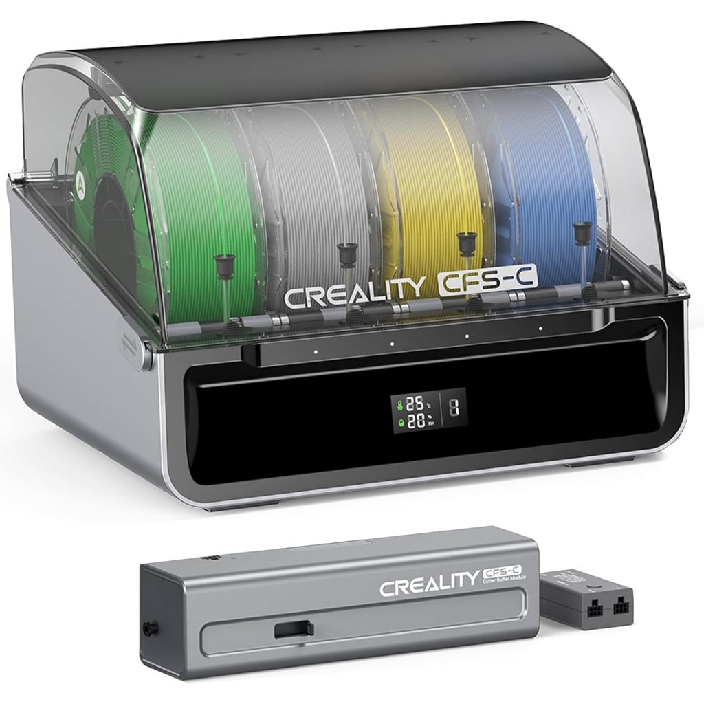 อย่างเป็นทางการ Creality CFS-C,Multicolor การพิมพ์อัพเกรดระบบ Filament ติดตั้งง่ายภายนอกตัดและบัฟเฟอ