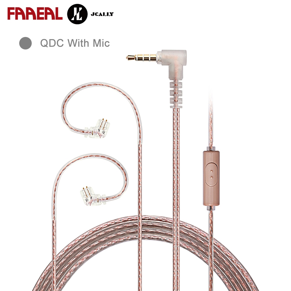 FAAEAL JCALLY PJ2 + ชุดหูฟังเปลี่ยนสาย Lossless คุณภาพเสียงลดเสียงรบกวน 5N High Pure OFC หูฟังเอียร์