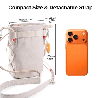 กระเป๋าใส่โทรศัพท์มือถือแบบสะพายข้าง PGYTECH OneGo (Casual) -- ช่องเก็บของขนาดใหญ่พร้อมที่จัดระเบียบ ผ้าเช็ดเลนส์ในตัว และสายสะพายถอดได้ กระเป๋าพกพาสำหรับใช้ในชีวิตประจำวัน สำหรับโทรศัพท์/กล้อง/สิ่งของจำเป็นประจำวัน