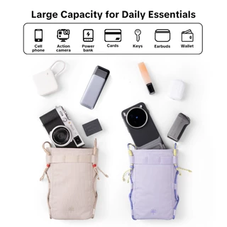 กระเป๋าใส่โทรศัพท์มือถือแบบสะพายข้าง PGYTECH OneGo (Casual) -- ช่องเก็บของขนาดใหญ่พร้อมที่จัดระเบียบ ผ้าเช็ดเลนส์ในตัว และสายสะพายถอดได้ กระเป๋าพกพาสำหรับใช้ในชีวิตประจำวัน สำหรับโทรศัพท์/กล้อง/สิ่งของจำเป็นประจำวัน