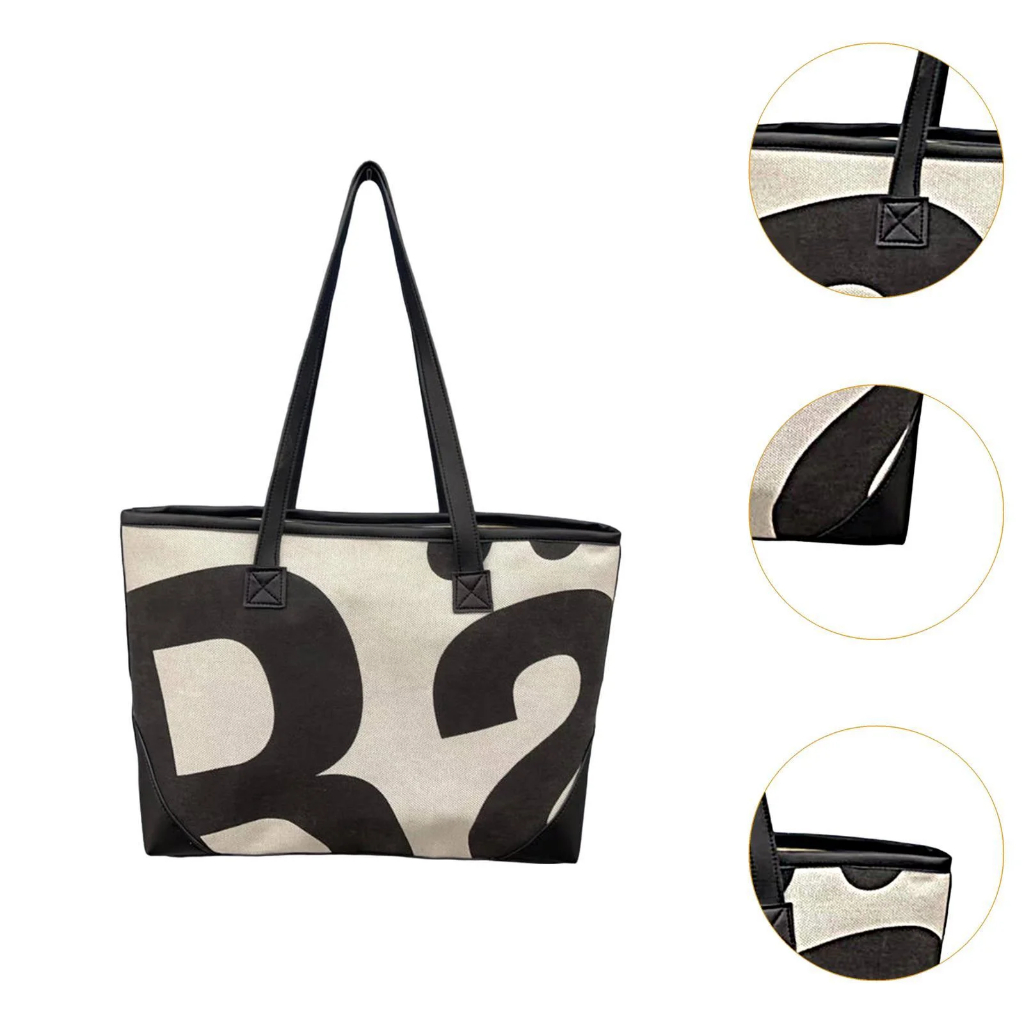 Rally Movement Tote Bag อุ๊ตเล็ตแท้ | สีดำ ขาว กระเป๋าสะพายข้าง ของแท้ 100% พร้อมส่งด่วน - รูปที่ 5