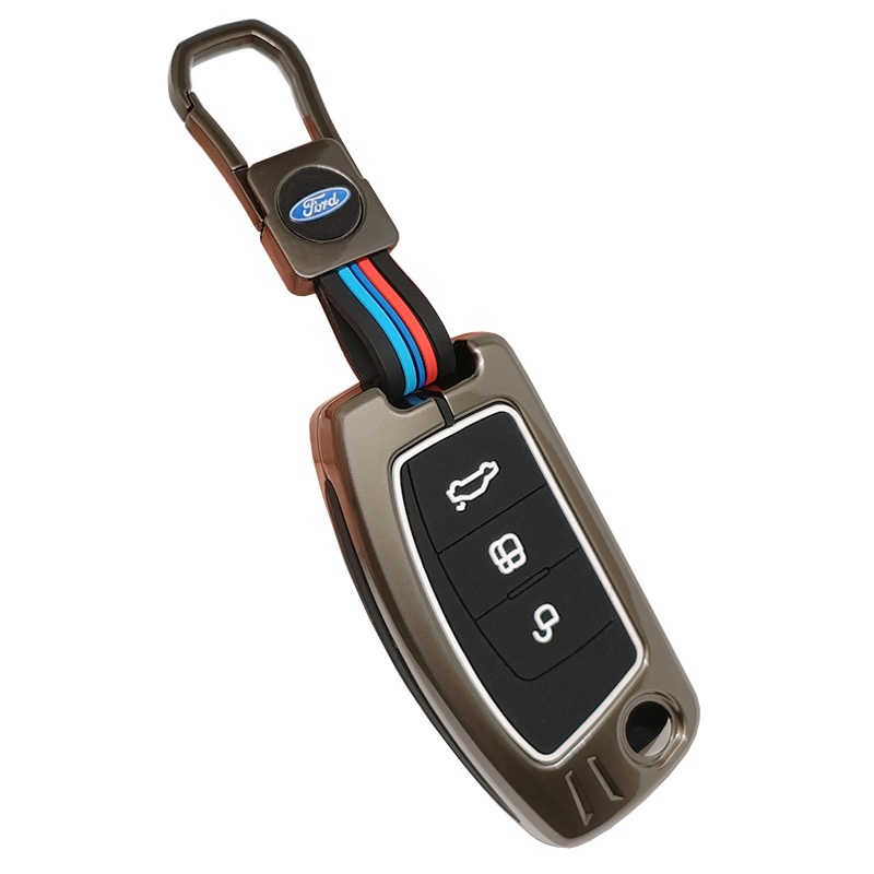 [ของขวัญสุดหรู] พวงกุญแจครอบกุญแจรถ Ford สําหรับ Ford Focus Ford Fiesta