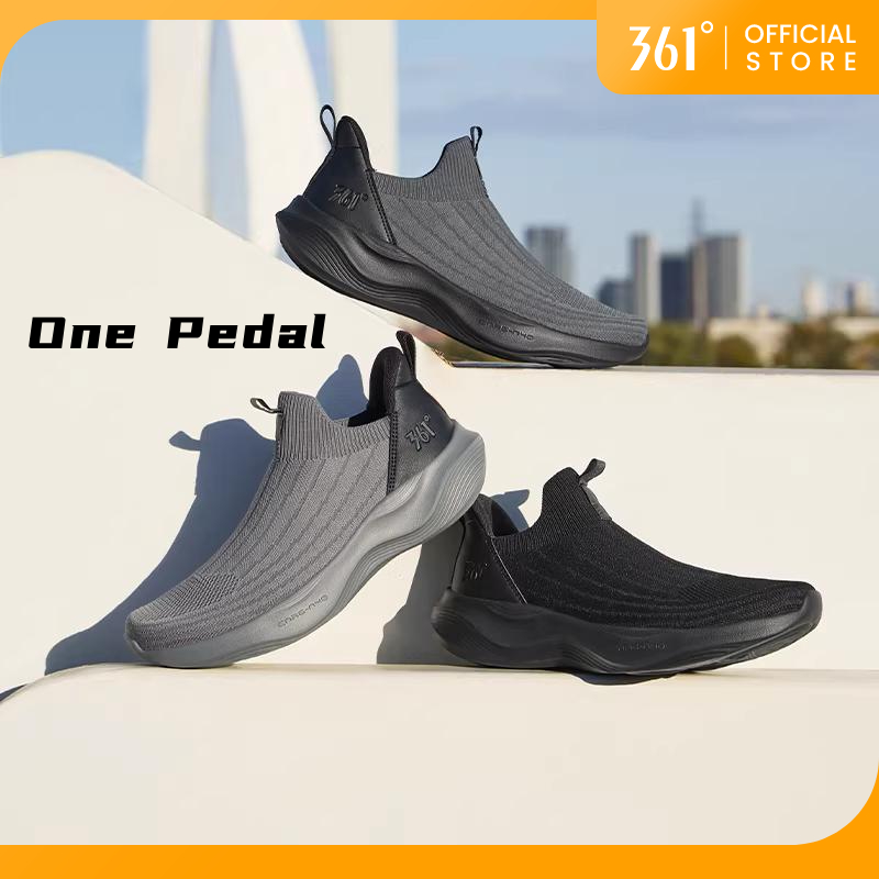 361 Degrees One Pedal รองเท้ากีฬาชาย รองเท้าวิ่ง/รองเท้าลำลองแบบสวม พื้นนุ่ม ระบายอากาศได้ดี 672542215F