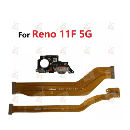 สําหรับ OPPO Reno 11F 5G ชาร์จ flex สําหรับ OPPO F25 Pro หลักเมนบอร์ด flex cable CPH2603 LCD flex ca