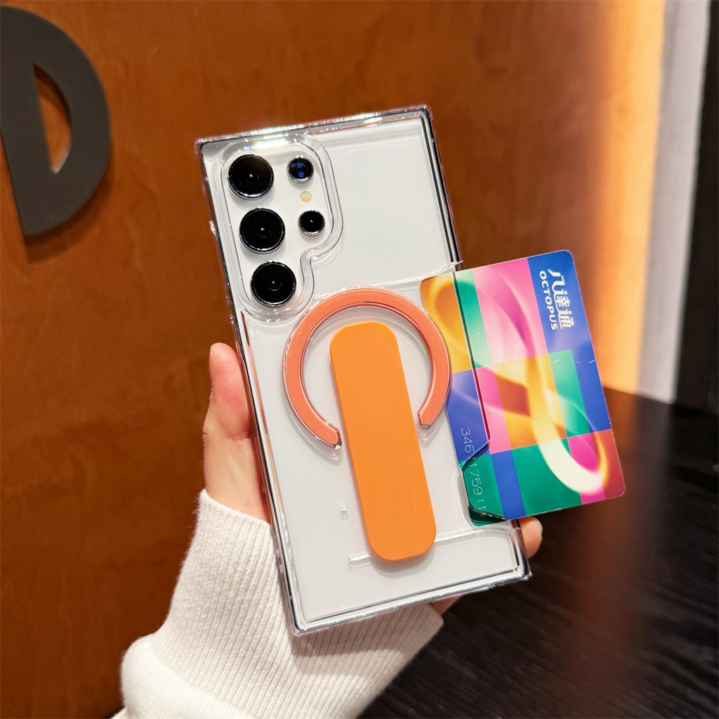 แฟชั่น ความโปร่งใส มัลติฟังก์ชัน เคส Samsung Galaxy S26 Ultra S26 Plus S26 S25 Ultra S25 Plus S25 S24 Ultra S24 Plus S24 Case เคสโทรศัพท์ใหม่ PC ป้องกันการตก เคสมือถือซัมซุง