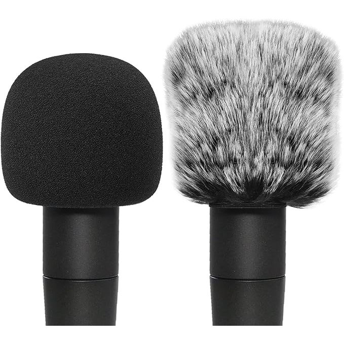 SM58 Pop Filter Foam Cover - Mic Windscreen Windjammer ใช้งานร่วมกับ Shure SM-58 ไมโครโฟนบล็อกออก Pl