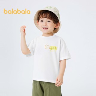 Balabala Baby T เสื้อชายหญิงฤดูร้อนสวมใส่ 2026 ใหม่แขนสั้นยอ…