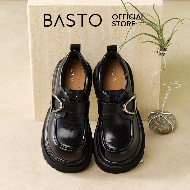 BASTO Women's Loafers Platform Shoes รองเท้า loafer รองเท้าส้นตึก W0671