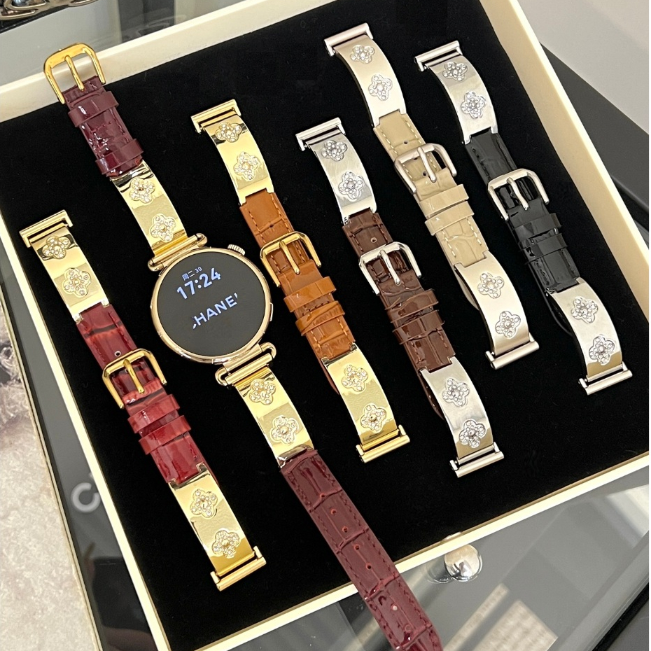 Clover Leather Strap For Huawei watch gt 6 pro สาย Huawei watch gt 6 Strap Huawei watch GT 5 สาย hua